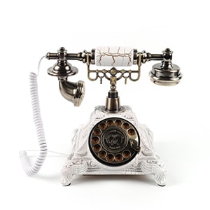 Trouw Telefoon Retro Wit